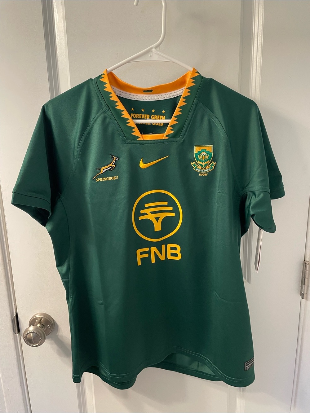 South Africa Springboks Rugby Jersey Women’s Large Official